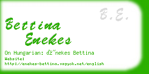 bettina enekes business card